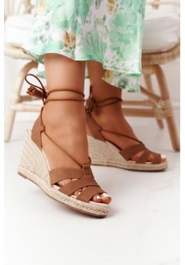 Trendy dámské sandály značky BIG STAR v hnědé barvě