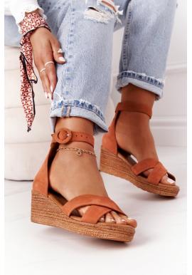 Stylové dámské sandály značky Maciejka v oranžové barvě
