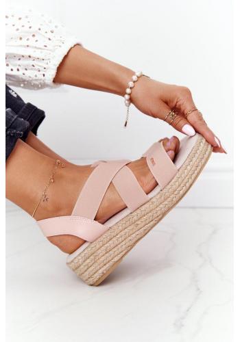 Růžové dámské sandály značky BIG STAR