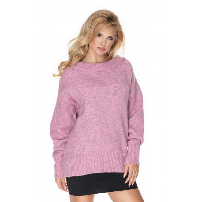 Dámský fialový oversize svetr pro dámy